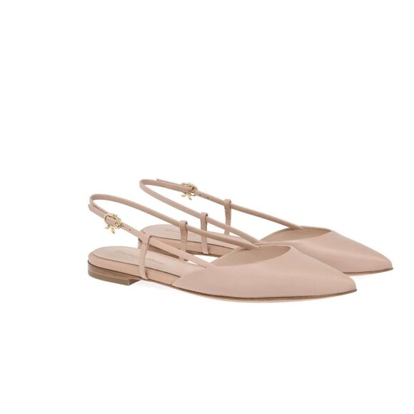 Gianvito Rossi Ascent 05 Slingback flats blush pink womens size 7 37 Ballet - Picture 1 of 14